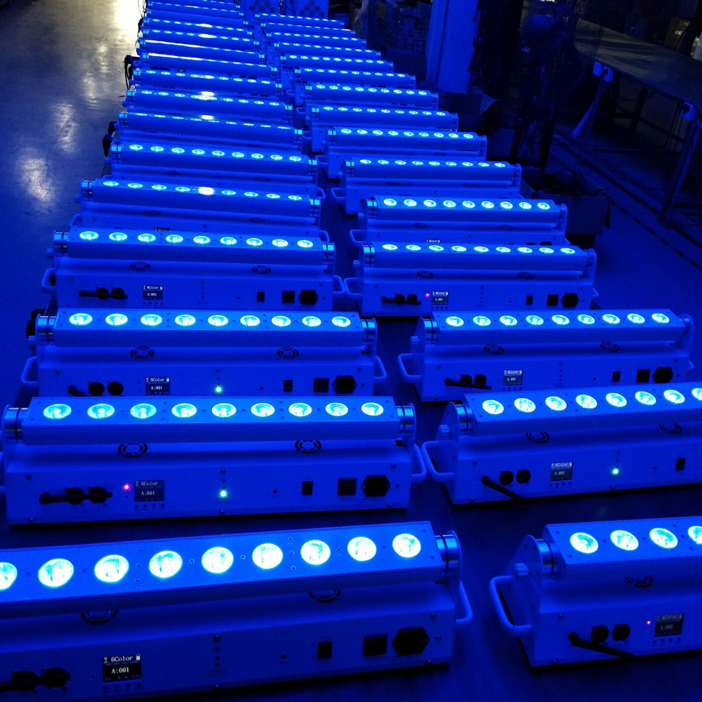 ワイヤレス LED ウォール ウォッシャー RGBWAUV 2.4G バッテリー ステージ ライト FD-AB918